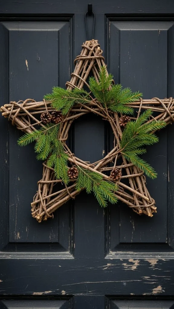Star-Shaped Twig Wreath