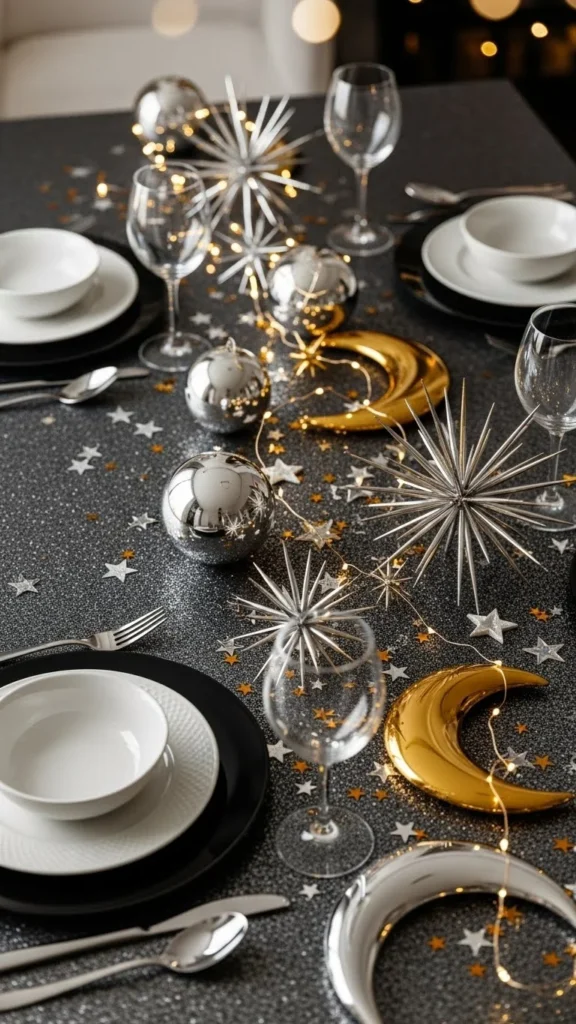 Star-Themed New Year Table