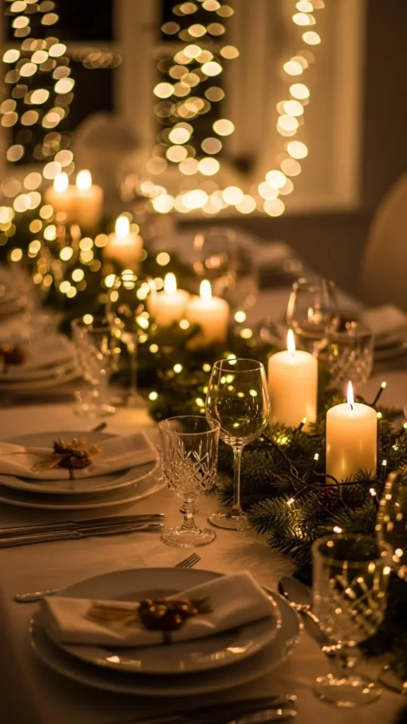 String Lights Down the Center