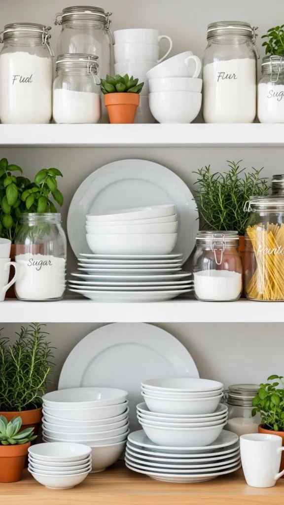 Style Open Shelves the Cozy Way