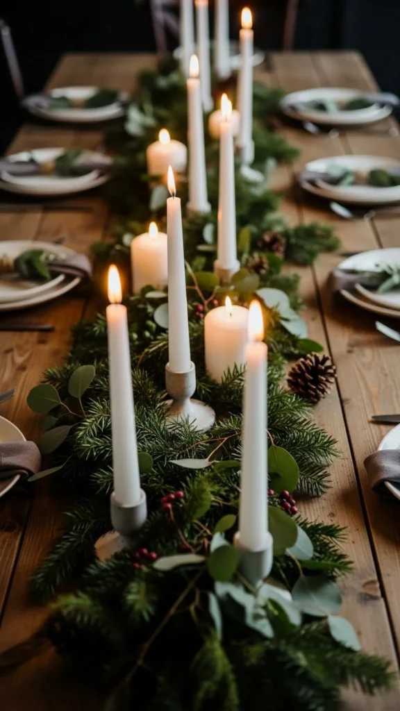 Tall White Taper Candles