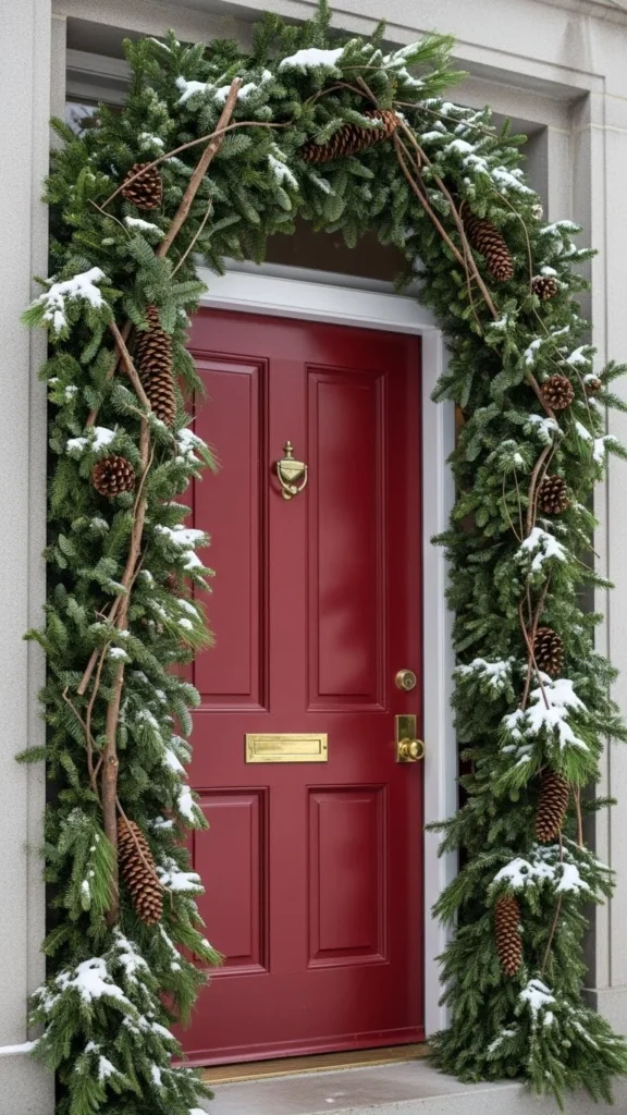 Thick Winter Door Garland