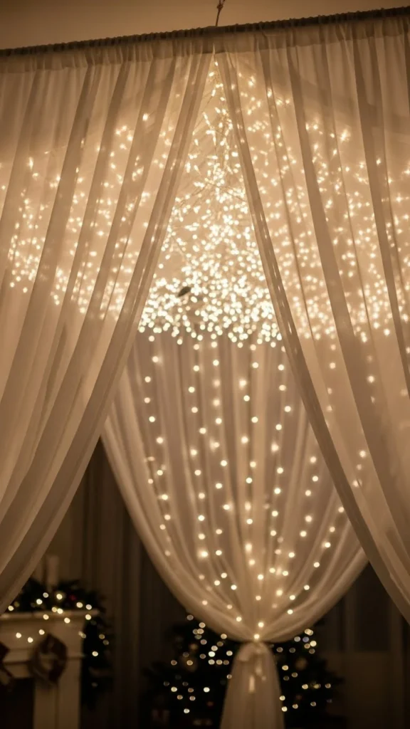 Twinkle Light Canopy Curtains