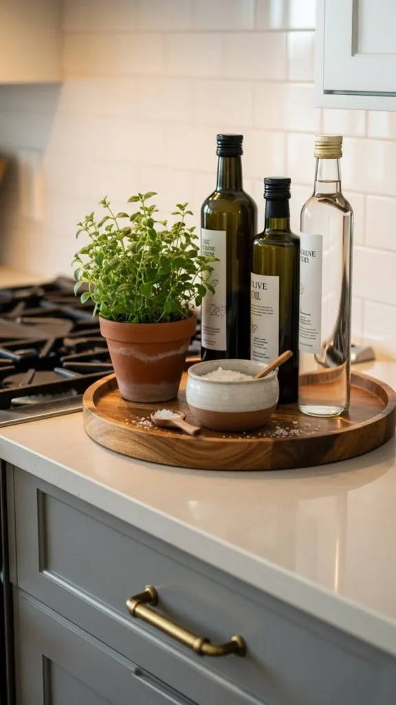 Use Trays to Create Visual Boundaries