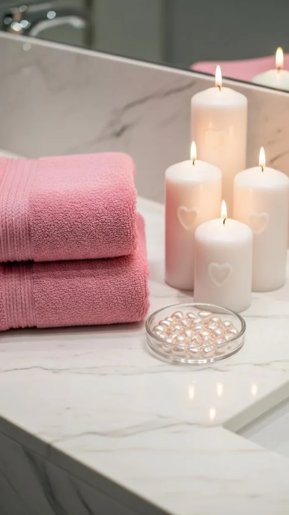 Valentine Bathroom Touches