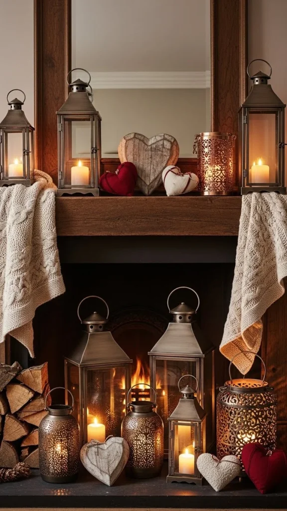 Valentine Fireplace Hearth Decor