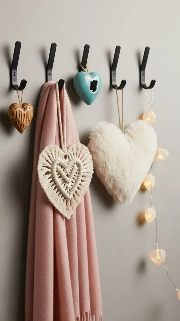 Valentine Wall Hooks Display