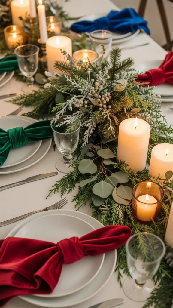 Velvet Napkins for a Cozy Touch