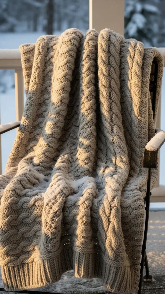 Warm Porch Blanket Throw