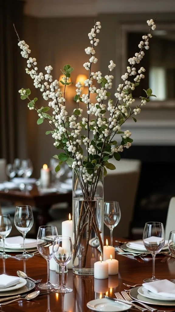 White Berry Branches