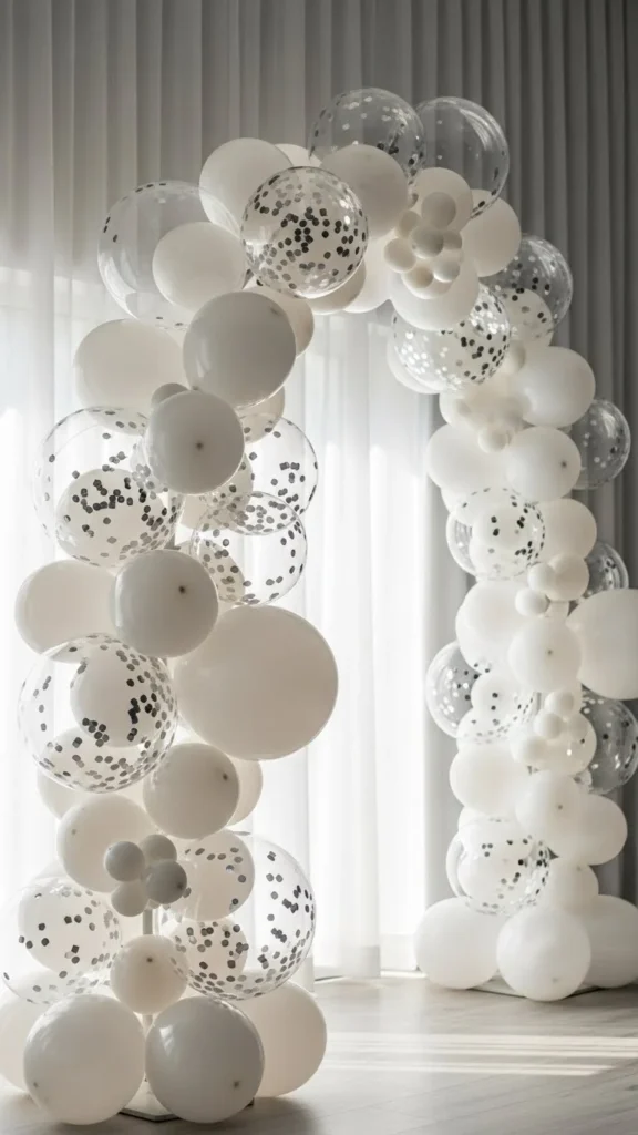 White & Clear “Ice Crystal” Arch