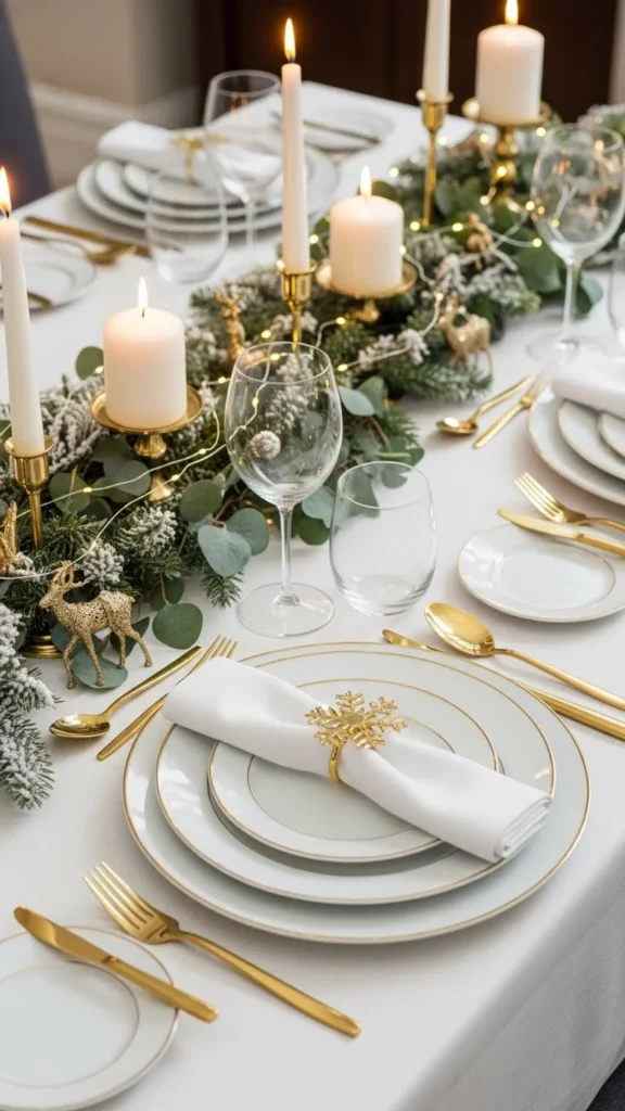 White & Gold Winter Palette