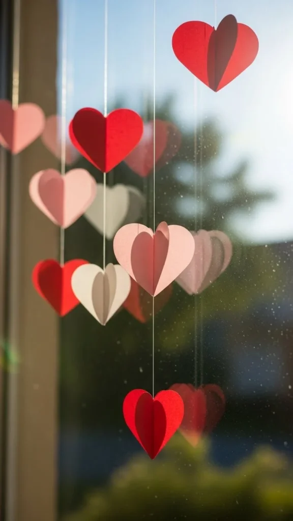 Window Heart Hangings