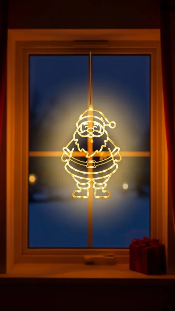 Window Santa Silhouette