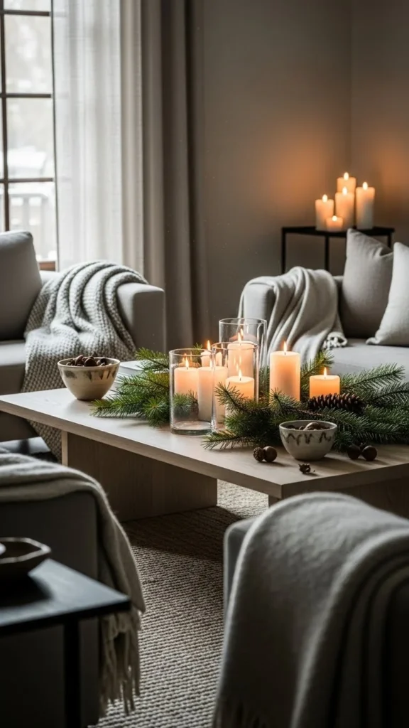 Winter Coffee Table Decor