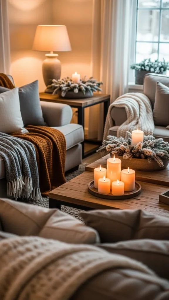 Winter Living Room Decor
