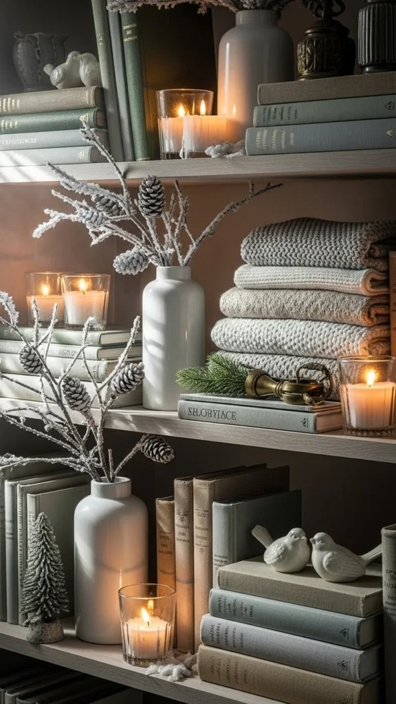 Winter Shelf Styling