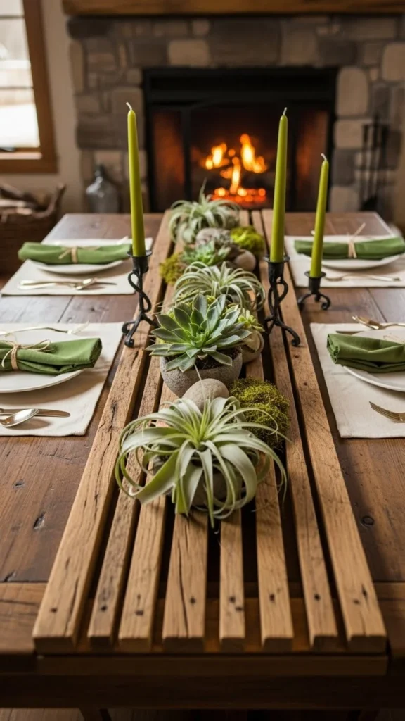 Wood Slat Table Runner