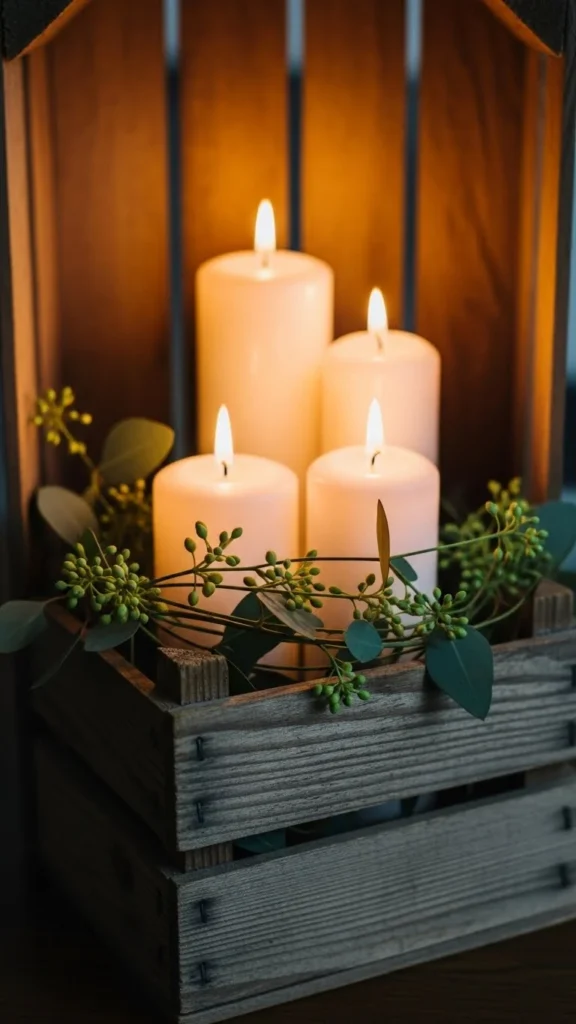 Wooden Crate Valentine Display