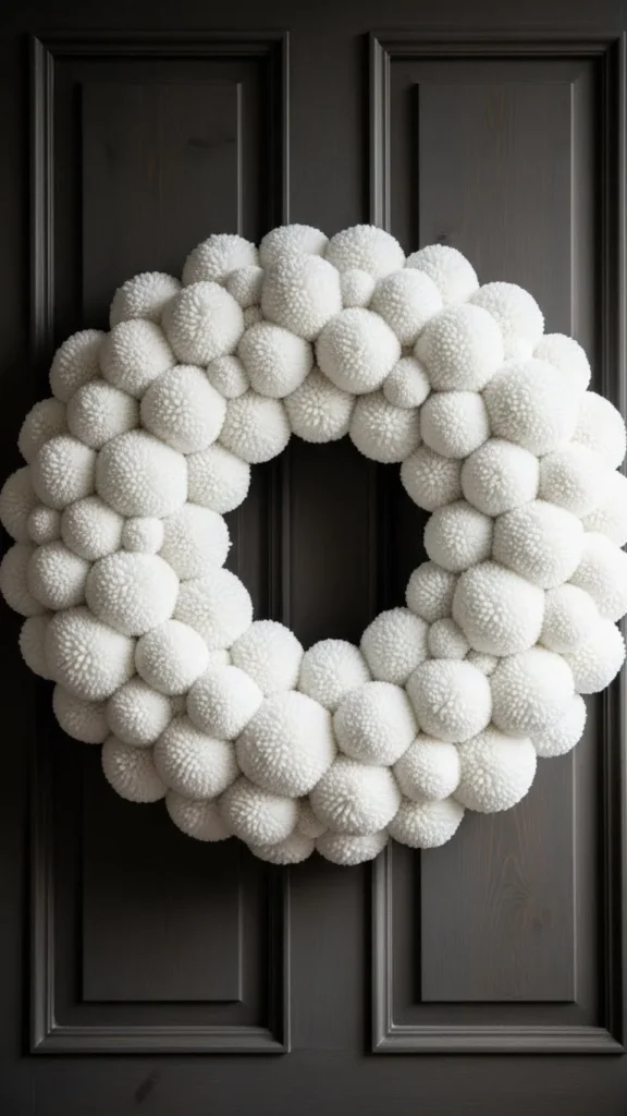 Wool Pom-Pom Wreath