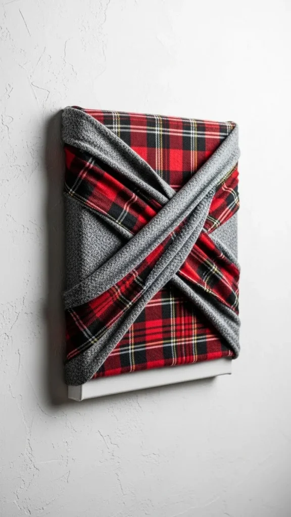 Wrapped Canvas With Winter Fabric