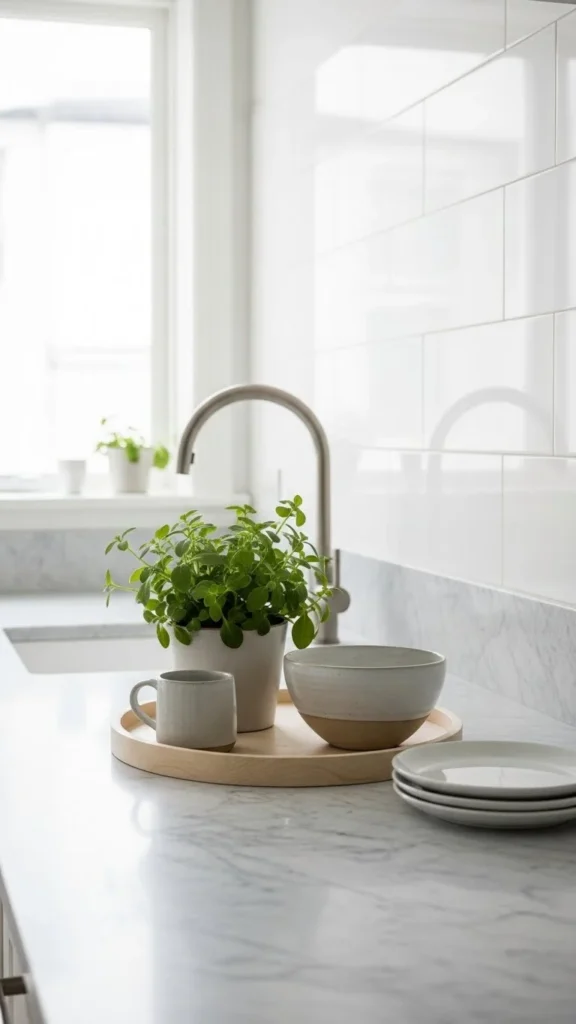 how to decorate kitchen countertops