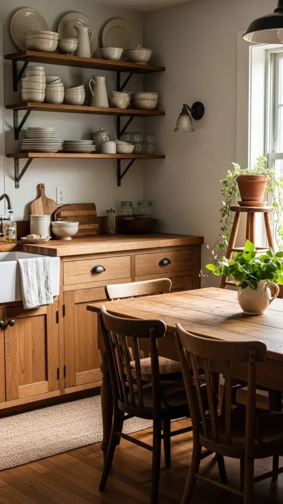 how to decorate rustic kitchen
