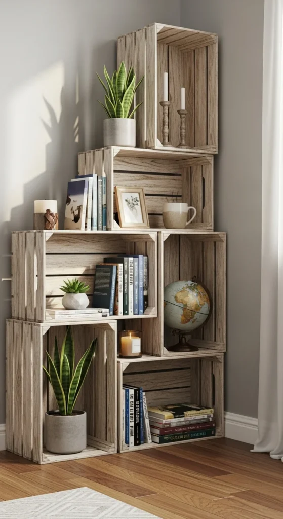 Add Wooden Crates for Storage