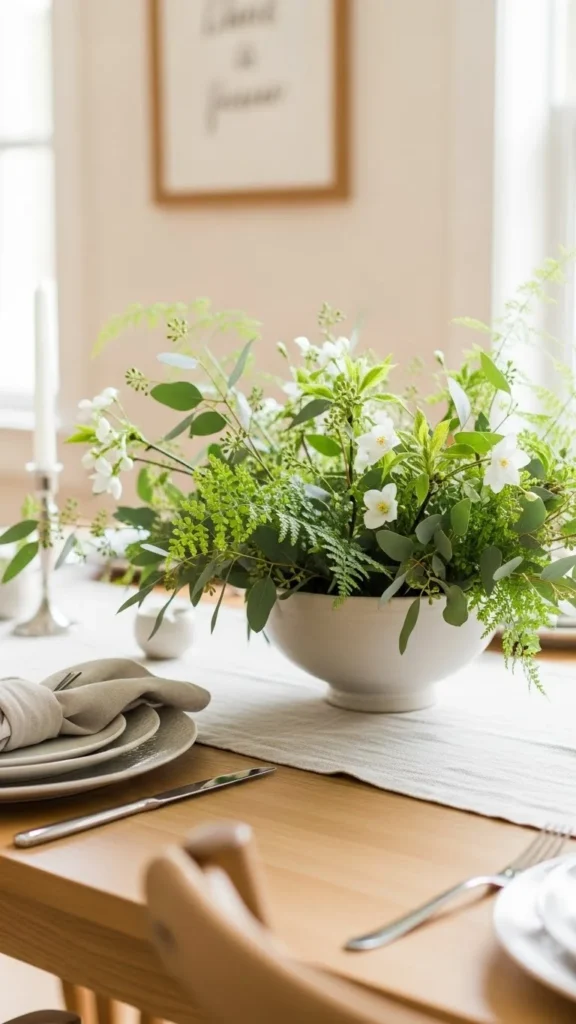Add a Spring Centerpiece to the Dining Table