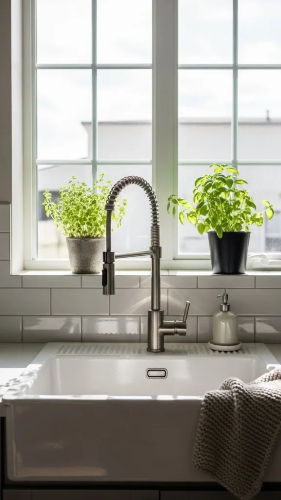 Add a Touch of Green or Natural Texture