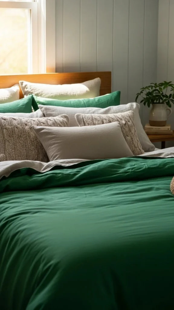 Bold Green Bedding Layer