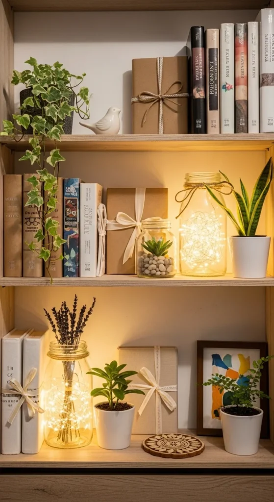 Small DIY Decor for Shelves and Tables