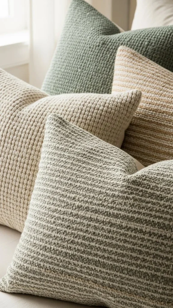 Bring Texture Through Pillows