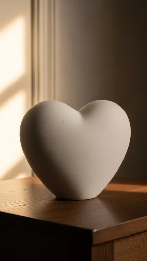 Ceramic Heart Sculpture