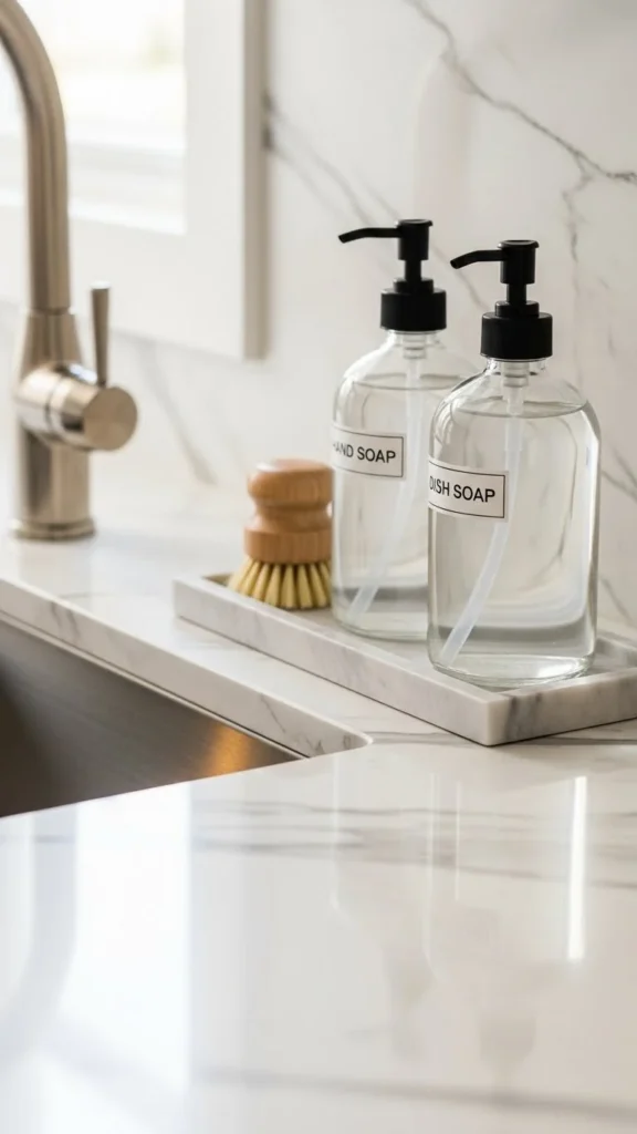 Choose Coordinated Soap and Sink Essentials