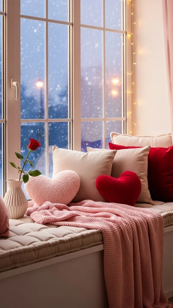 Cozy Window Seating with Cushions