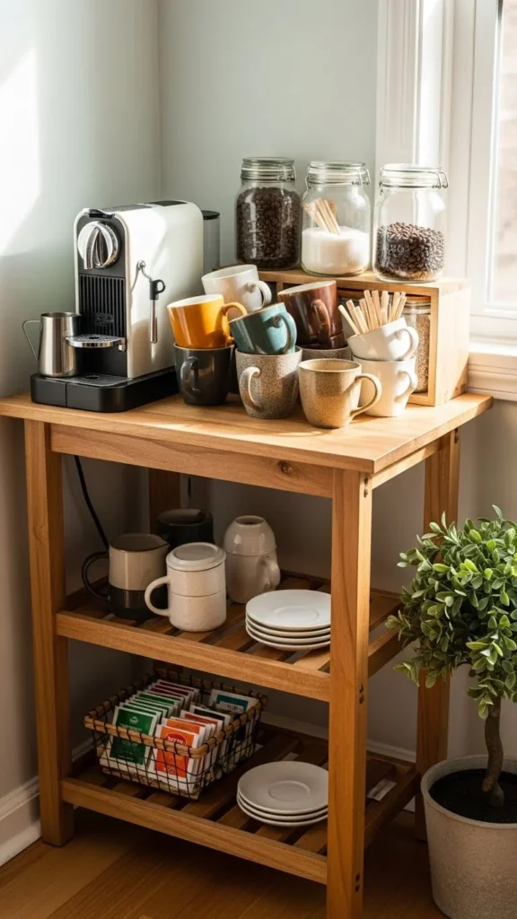 Create a Mini Coffee or Tea Station