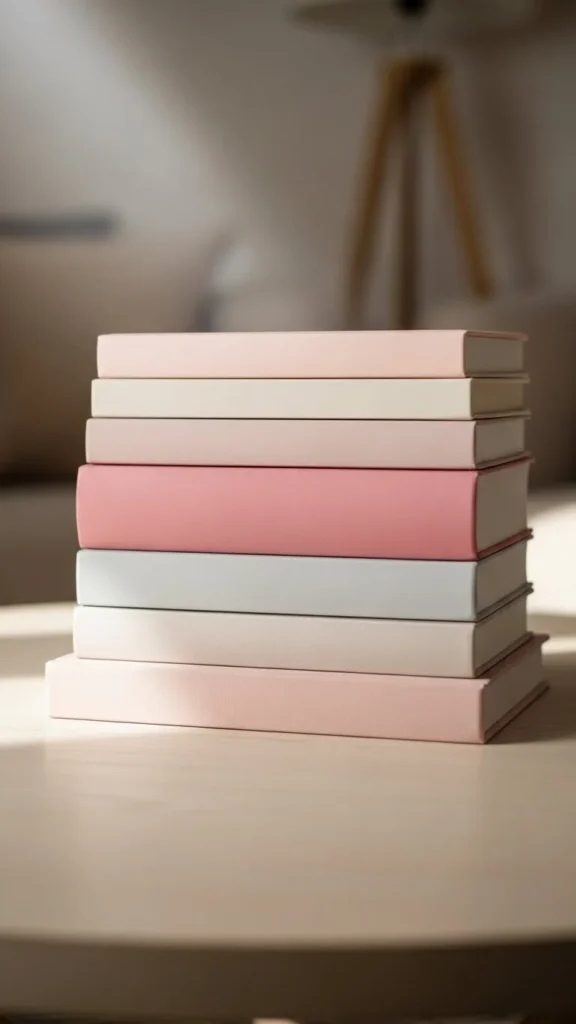 Decorative Books in Pink Covers