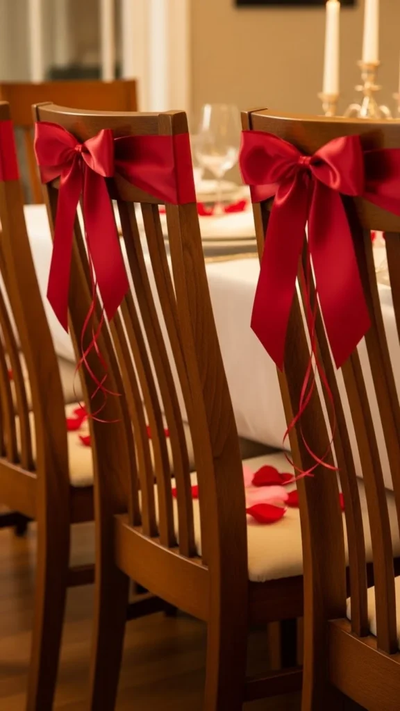 Dining Chair Ribbon Details