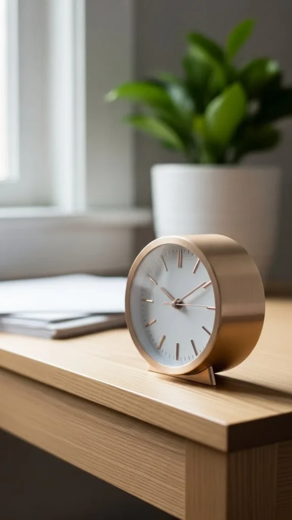 Entry Clock With Soft Accent