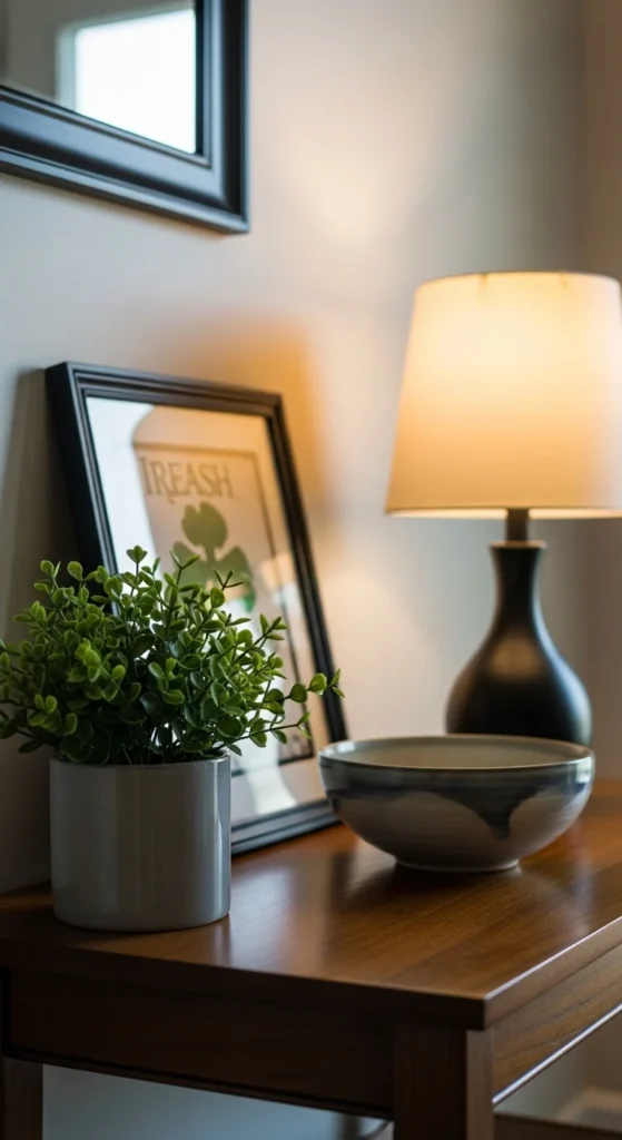 Entryway Table with Subtle Irish Touches