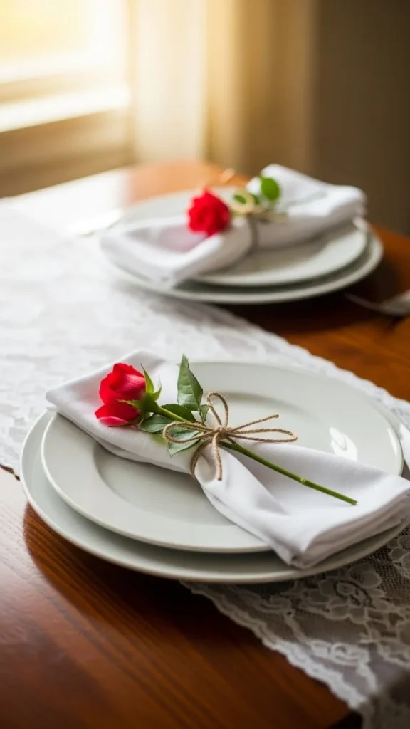 Fabric Napkins With Simple Ties