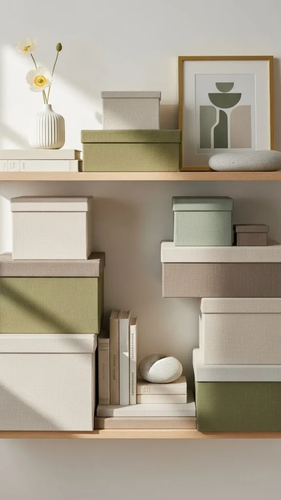 Fabric-Wrapped Storage Boxes