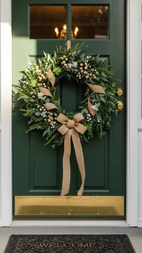 Festive Front Door Wreath