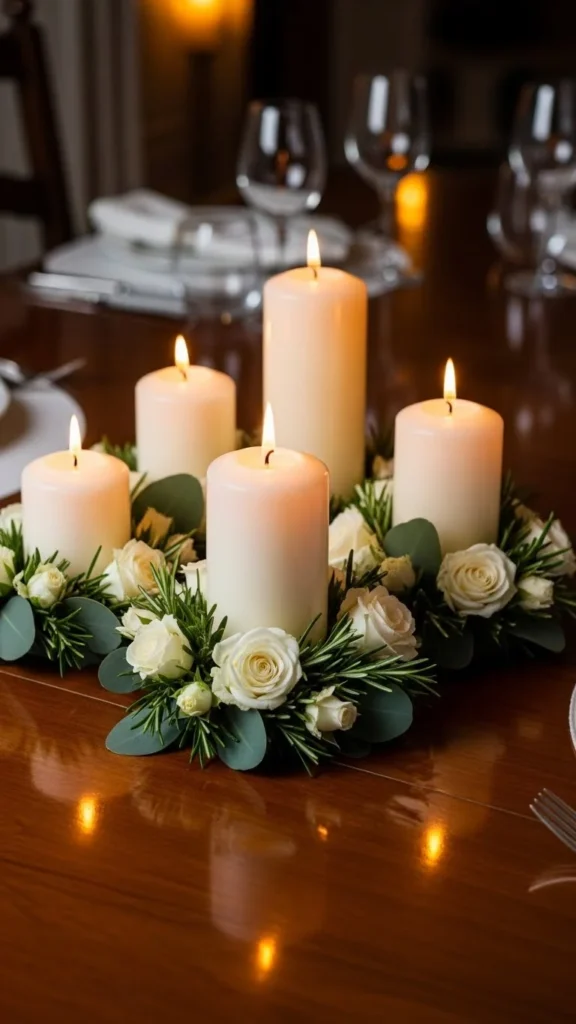 Floral Candle Ring Accents