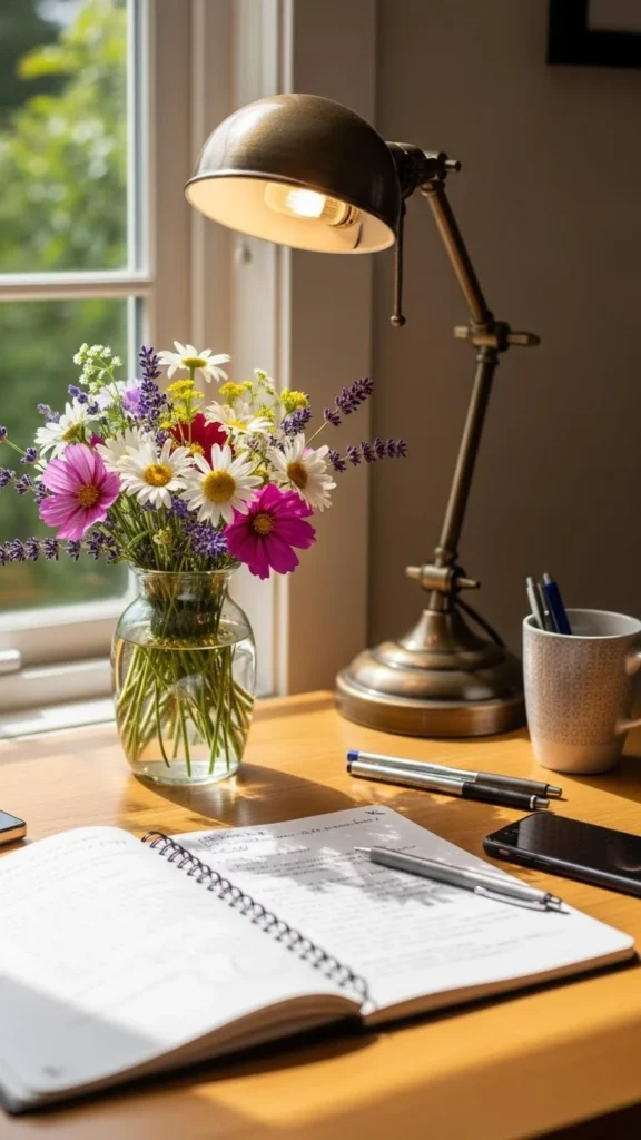 Floral Desk Decor