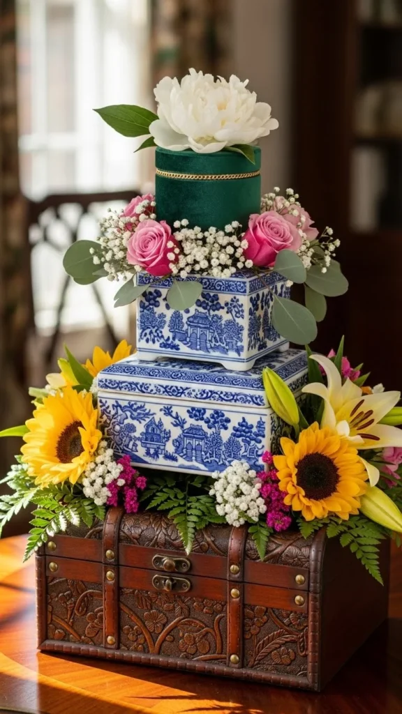 Floral Gift Box Decor