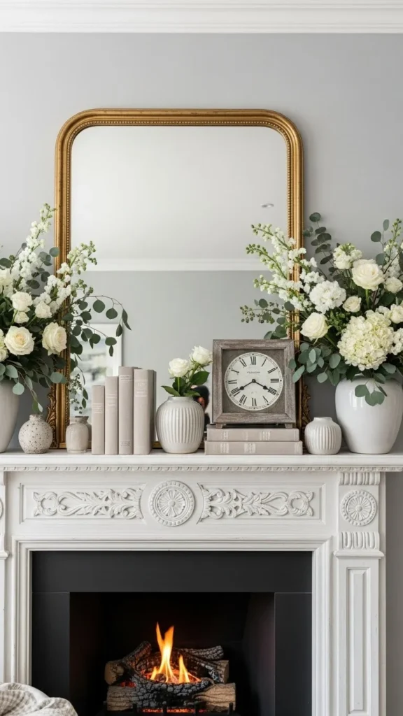 Floral Mantel Accents