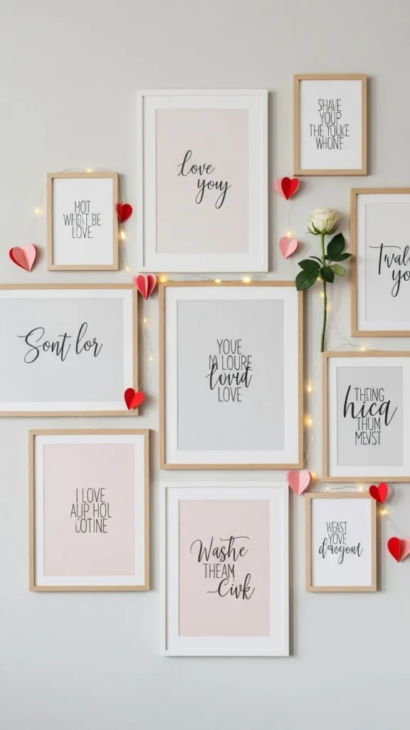 Framed Love Quotes in Neutral Tones