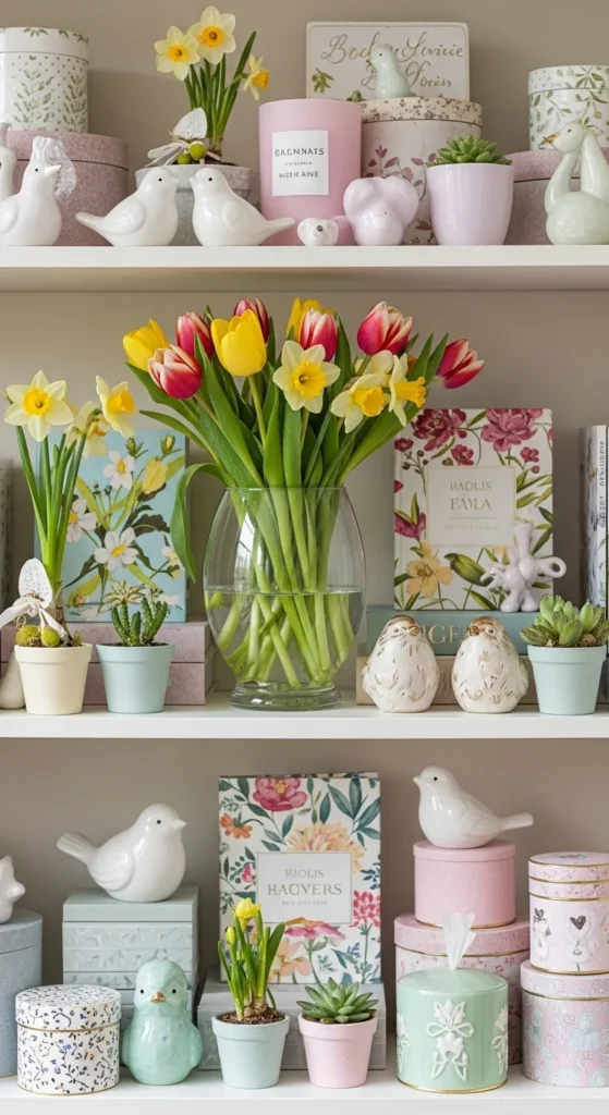 Fresh Flowers in Glass Vases